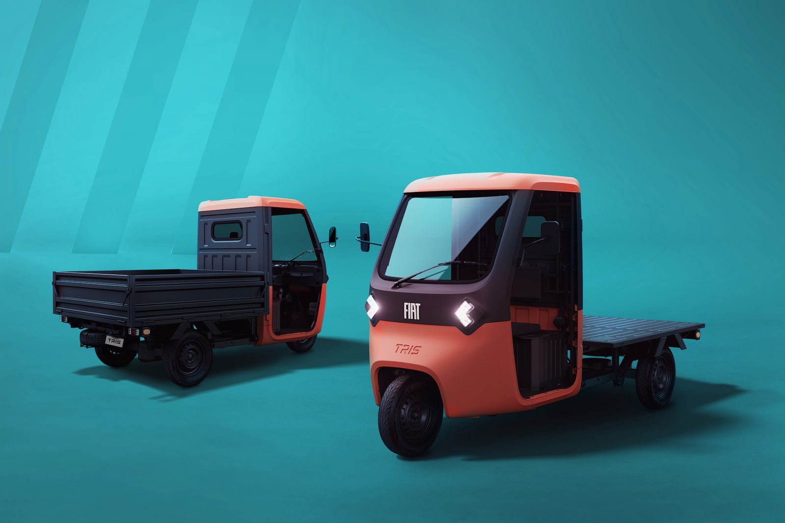 Fiat zeigt elektrischen Dreirad-Transporter Tris