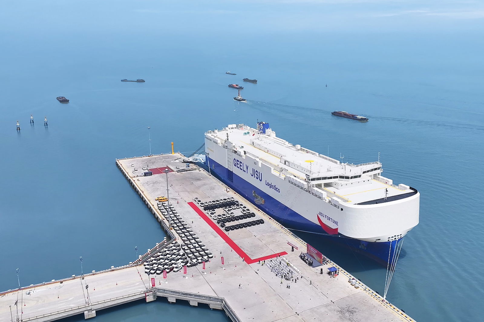 Auch Geely schickt nun Autos auf eigenen Schiffen um die Welt