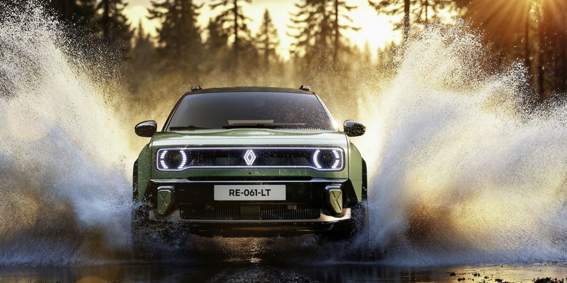 Renault 4 Savane Elektroauto Concept Pfütze